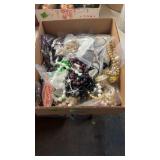 BX OF ASSORTED BEADS & COSTUME JEWELRY