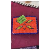BEADED BELT BUCKLE