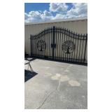 PR OF 16FT IRON DRIVEWAY GATES