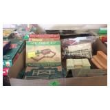 LOG CABIN KITS, TRAIN STATION ITEMS & VINTAGE GAME