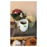 2 DECORATIVE POTS/PLANTERS