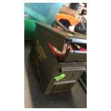 GROUP OF MISC BRASS IN AMMO CAN