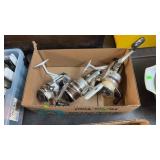 3 LARGE SPINNING REELS