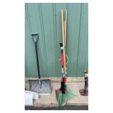 SHOVEL, RAKE, TREE TRIMMER