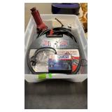 CAR QUEST BATTERY CHARGER, JUMPER CABLES, TIRE