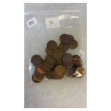 50 WHEAT PENNIES