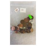 50 WHEAT PENNIES