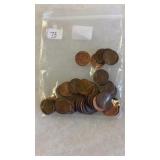 50 WHEAT PENNIES
