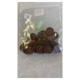 50 WHEAT PENNIES