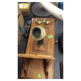 SWEDISH AMERICAN TELEPHONE COMPANY ANTIQUE OAK