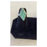STERLING & TURQUOIS RING