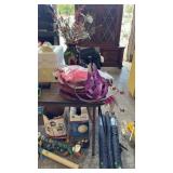 PINK FLAMINGOS, COLLAPSIBLE BAG, VASE W/ LED LIGHT