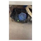 HEATED WATER DISH & 6 BLACK ORGANIZER BASKETS