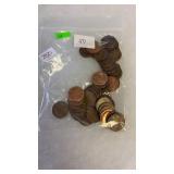 50 WHEAT PENNIES