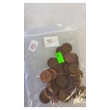 50 WHEAT PENNIES
