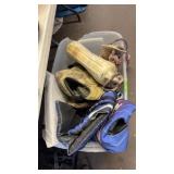 TUB W/ LIFE VESTS, BOAT BOUYS & MISC