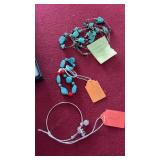 925 BRACELET, TURQUOIS NECKLACE & BRACELET