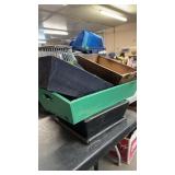 4 DECORATIUVE WOOD TRAYS/BOXES