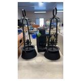 3 METAL CANDLE HOLDERS