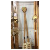 PR OF HAND APINTED PADDLES