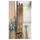 PR OF VINTAGE OAK SKIS