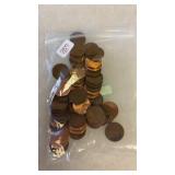 50 WHEAT PENNIES