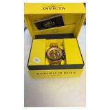 INVICTA GOLD TONE AVIATOR WATCH