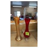 3 VASES (CLEAR IS FENTON)