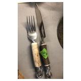 BONE HANDLE CARVING SET