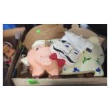 WOODEN PIGS, PASS THE PIG GAME