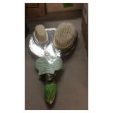 ANTIQUE SILVER VANITY SET