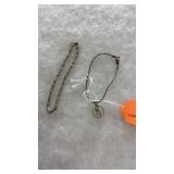 925 SILVER BRACELET & 925 ITALIAN ANKLE BRACELET