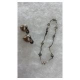 ANTIQUE 925 ANKLE BRACELET & 925 HEART SHAPED