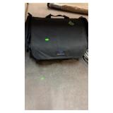 BLACK CARRY CASE W/ SCRAPBOOK ITEMS