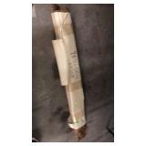 ROLL OF BROWN SUEDE LEATHER