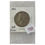 1966 KENNEDY 40% SILVER HALF DOLLAR