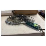 2 VINTAGE FLY FISHING NETS