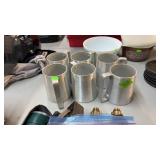SET OF 6 ALUMINUM CUPS