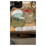 GROUP OF PYREX, MARBLE ROLLING PIN & MELAMINE 5