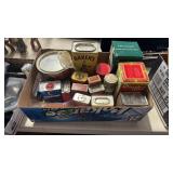 BX OF VINTAGE SPICE CANS & TINS