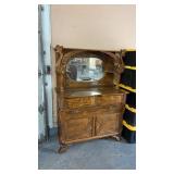 ANTIQUE OAK SIDE BOARD