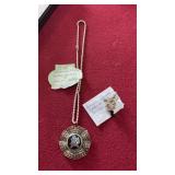 ANTIQUE CHINESE EARRINGS & PENDANT, NECKLACE