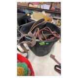 FEED BUCKET & MISC HORSE TAQCK