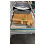 CUTTING BOARDS, COOKIE SHEETS, BAKING PANS & MISC