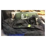 TENT, SLUMBERJACK GREEN SLEEPING BAG & BASIC