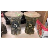 2 RESIN BEAR STANDS 8' DIA, 12' TALL