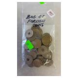 BAG OF FOREIGN COINS