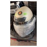 FULMER MOTORCYCLE HELMET W/ 2 EXTRA SHIELDS SZ L