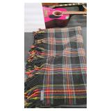 PENDLETON VTG STEWART TARTAN LAP BLANKET