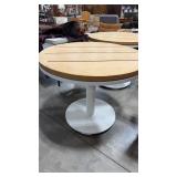 WOOD TOP BISTRO STYLE TABLE